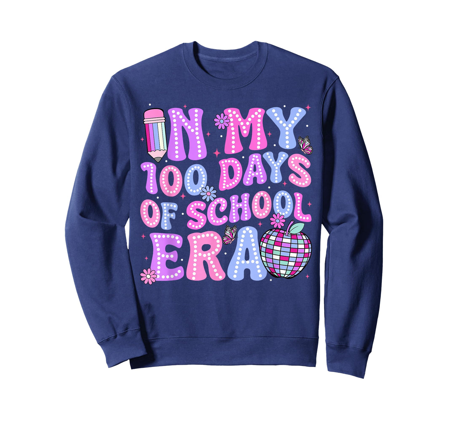 in My 100 Days of School Era Retro Disco 100th Day of School T-Shirt