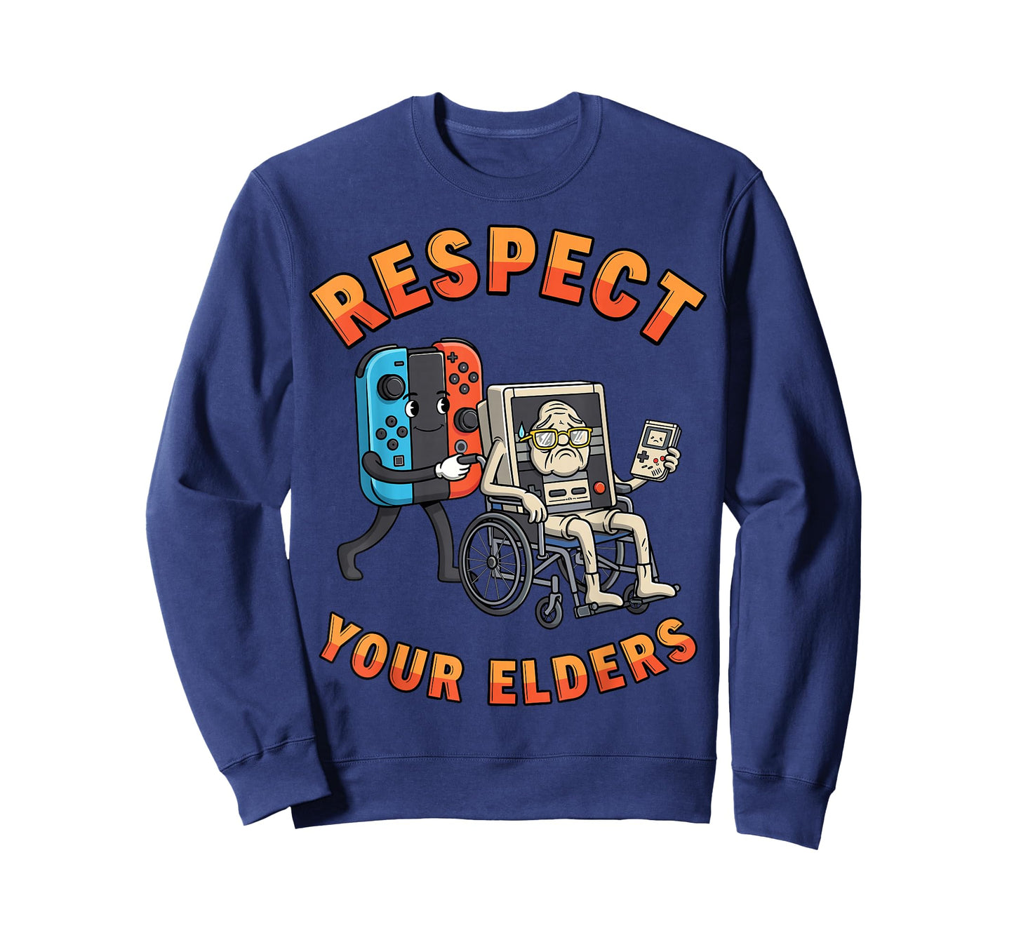 Respect Your Elders Retro Funny Gamer Gaming Controller Boys T-Shirt