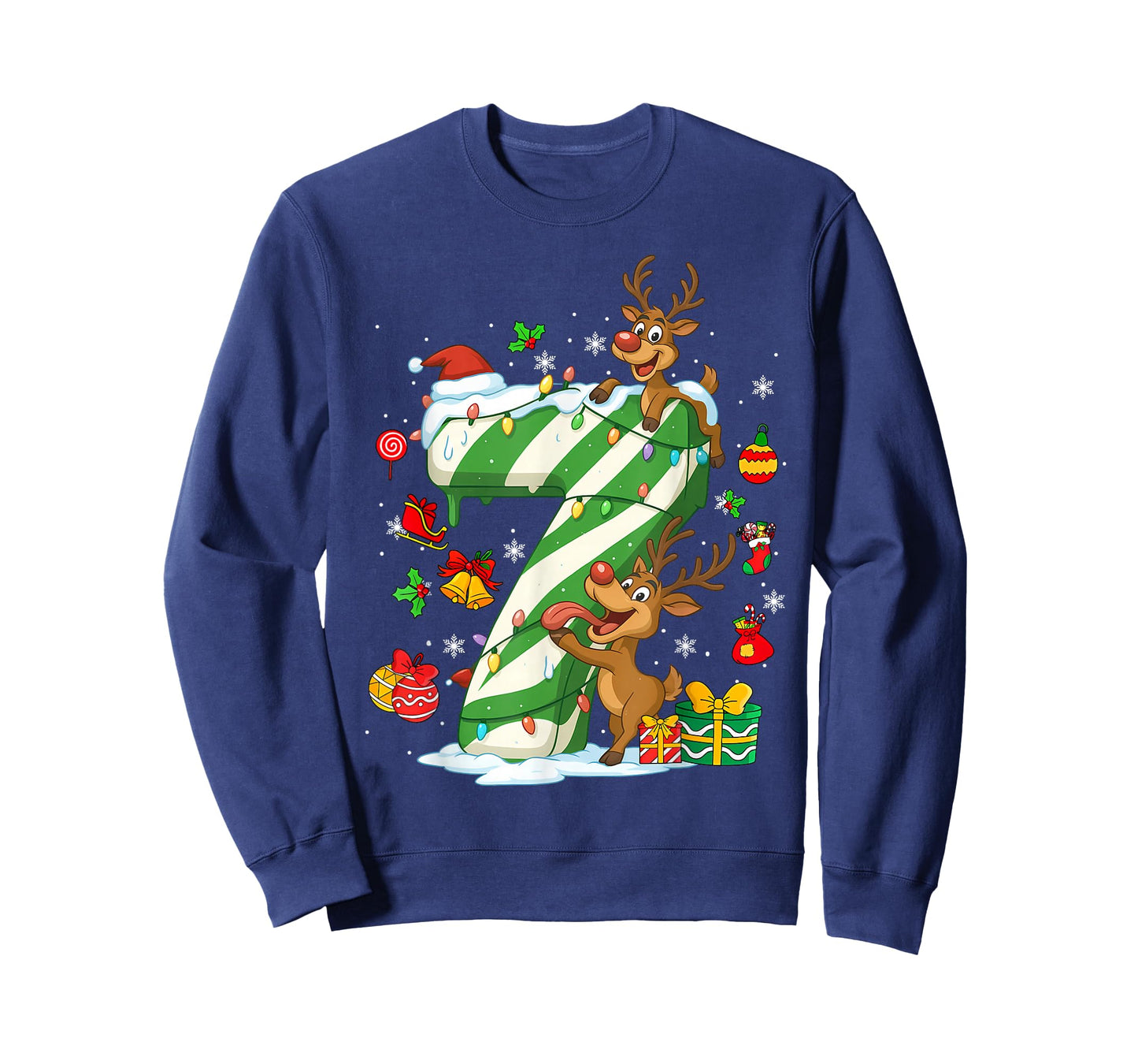 Number 67 Christmas Candy 6 7 Six Seven 6 7 Matching Couples T-Shirt