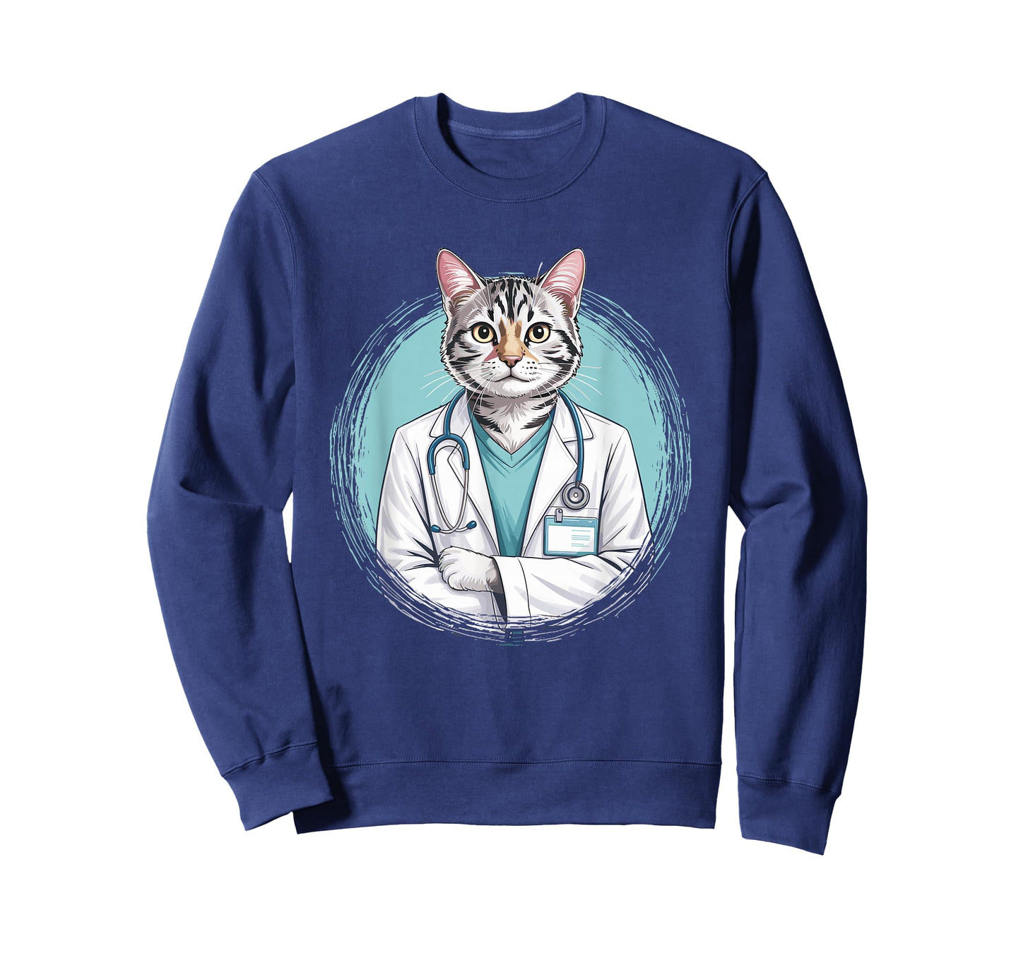 Feline Veterinarian Cat Doctor Stethoscope Medical T-Shirt