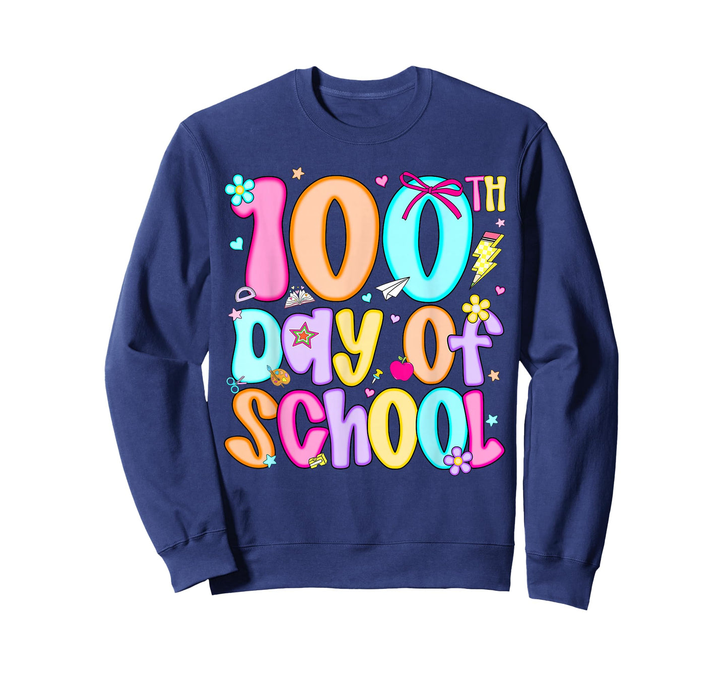 100th Day of School Preppy 100 Days of School Teachers Girls T-Shirt