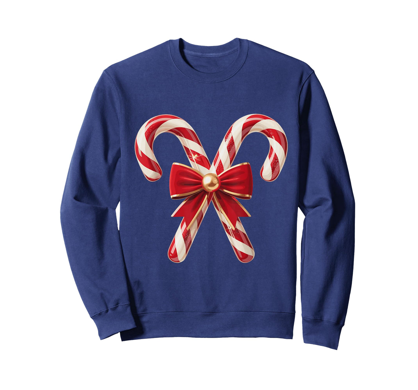 Candy Cane Coquette Bow Christmas Girls Women T-Shirt