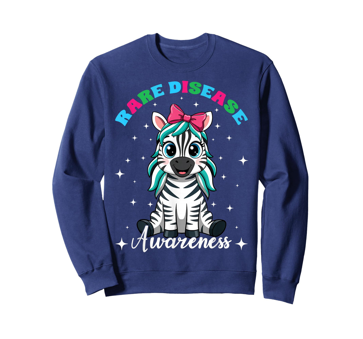 Rare Disease Awareness Cute Zebra Rare Disease Day T-Shirt