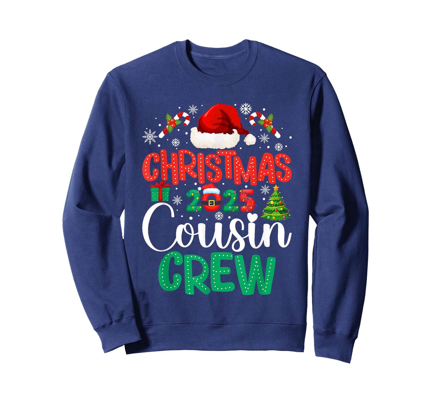 Christmas 2025 Cousin Crew Xmas Funny Matching Family Group T-Shirt