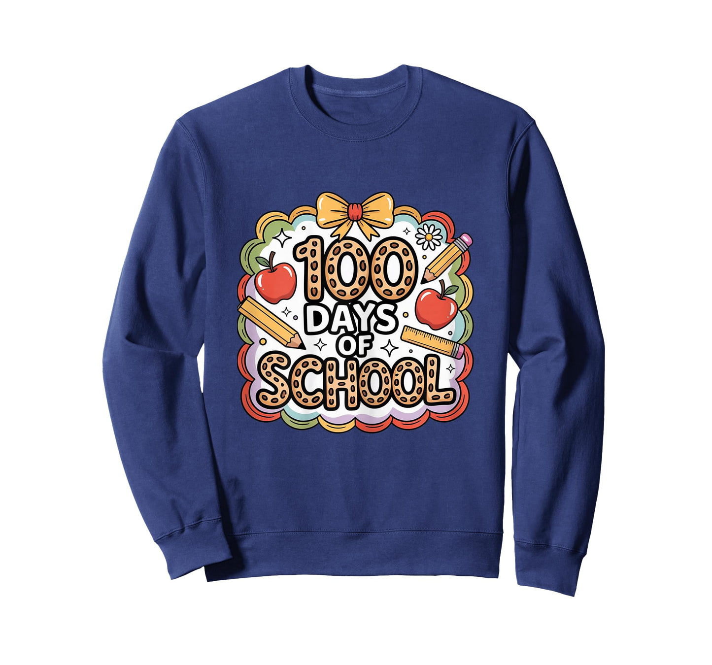 100 Days of School Leopard Design for Teachers and Students T-Shirt