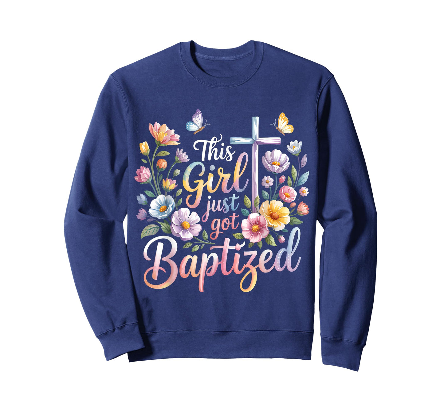 This Girl Just Got Baptized Christian Baptism Religious T-Shirt