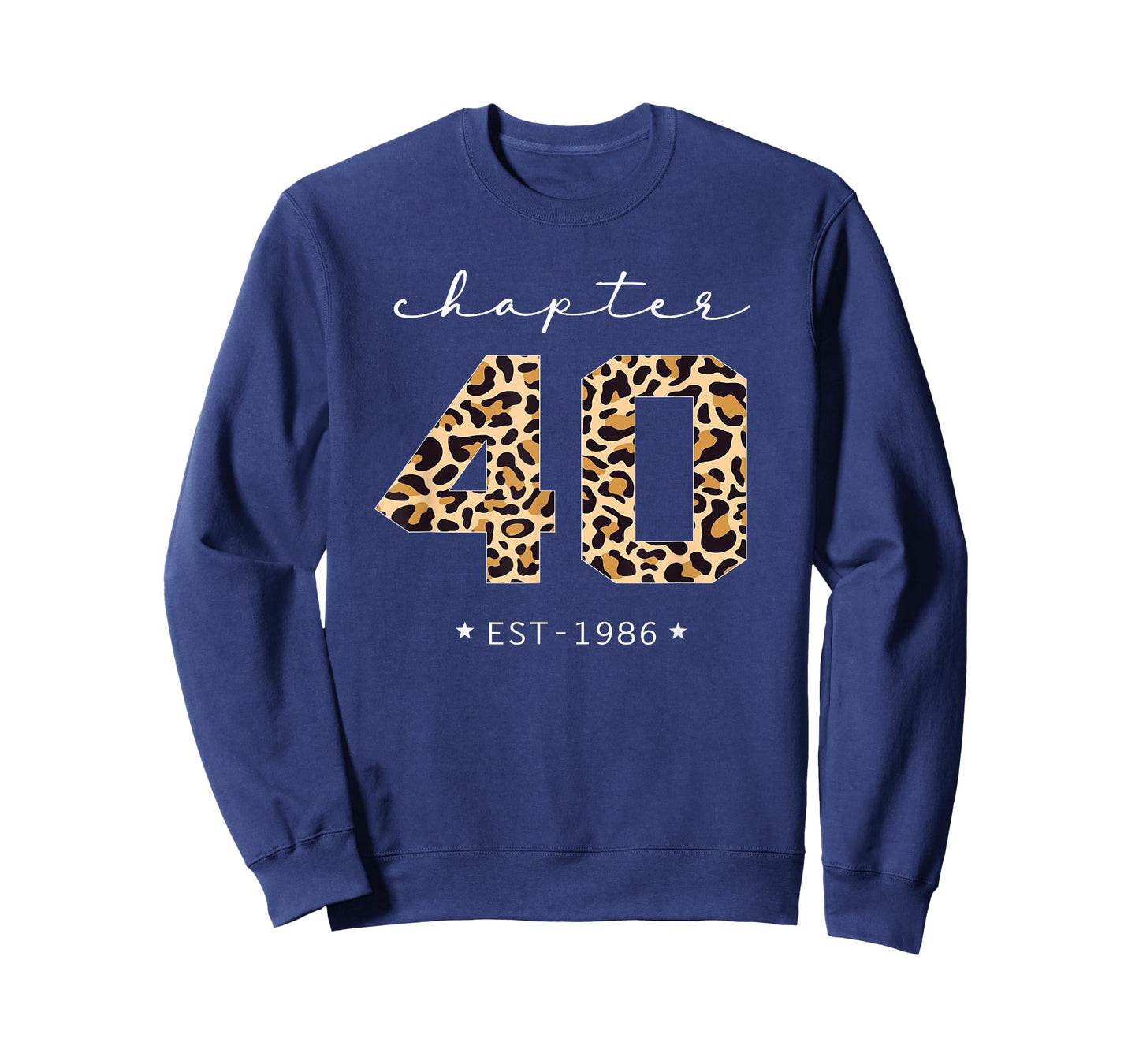 Chapter 40 Est 1986 Leopard Print 40th Birthday 40 Years Old T-Shirt