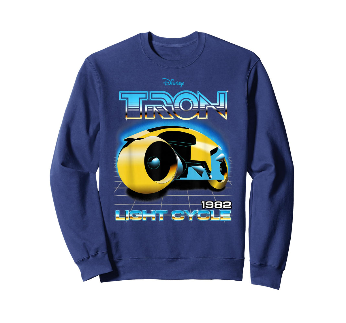 Disney Tron Light Cycle 1982 Futuristic Poster T-Shirt
