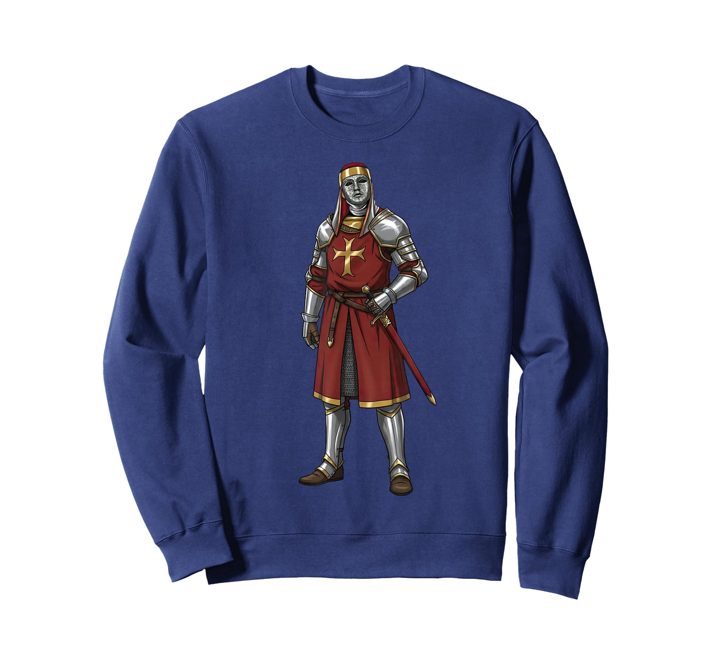 King Baldwin IV Floral Mask Medieval Art Crusader T-Shirt