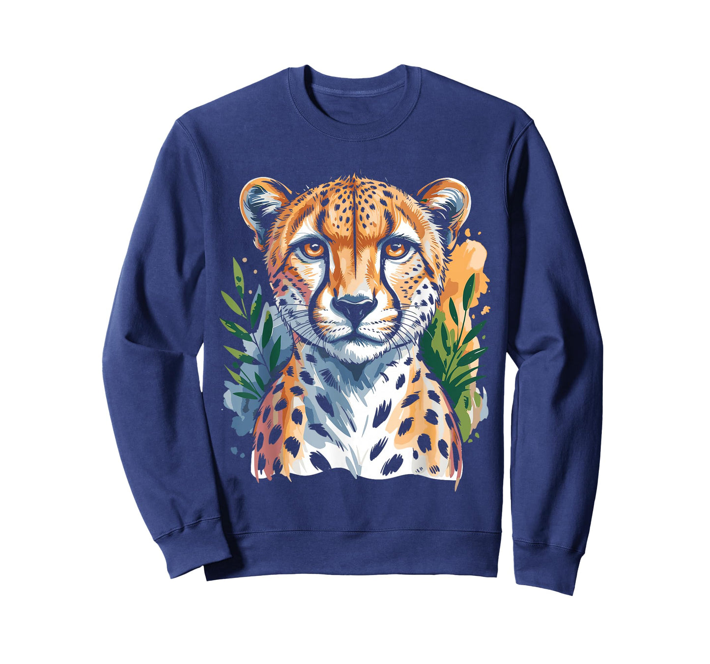Watercolor Cheetah Face T-Shirt