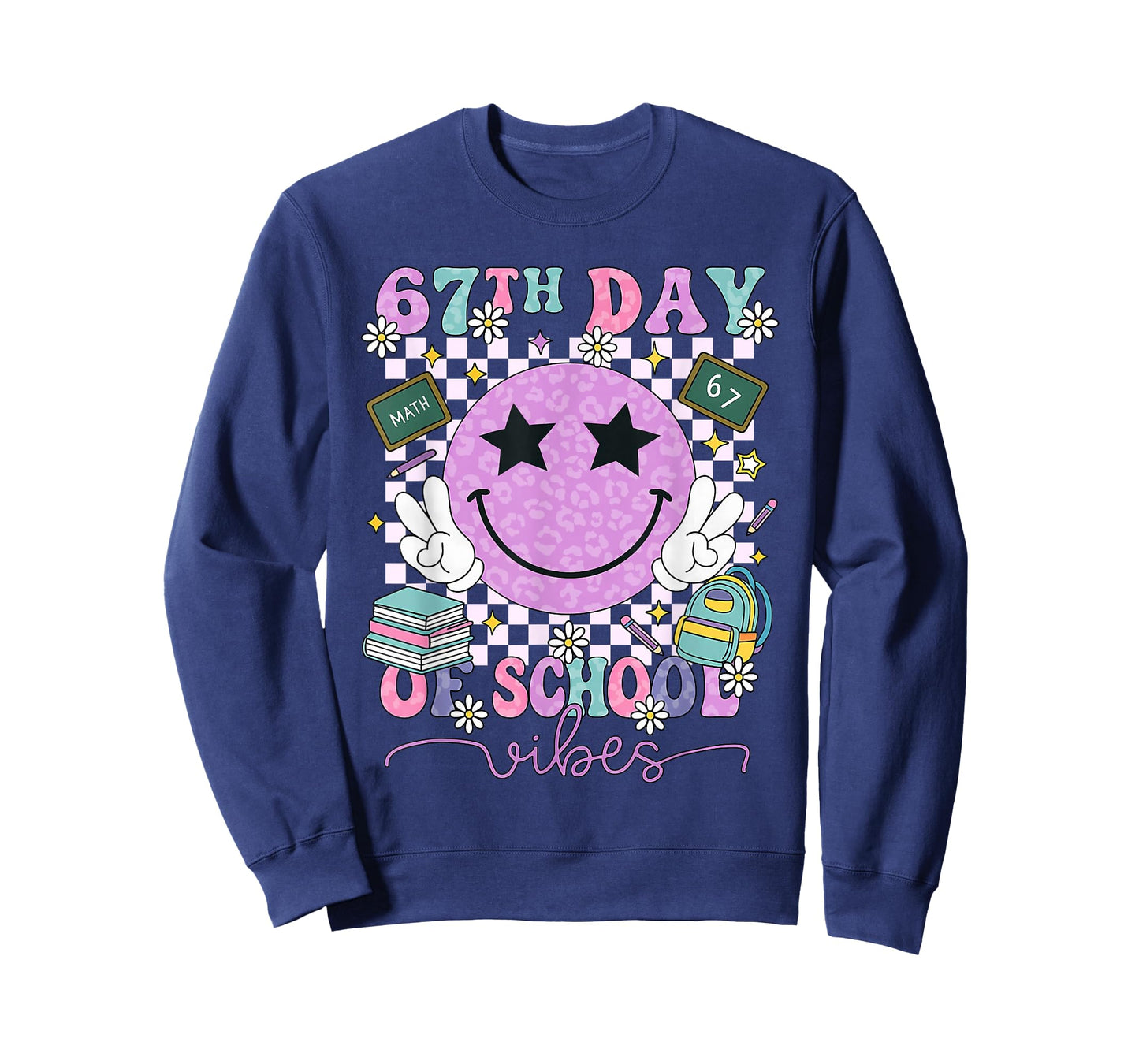 67th Day of School Vibes Funny Six Seven 67 Meme Slang T-Shirt