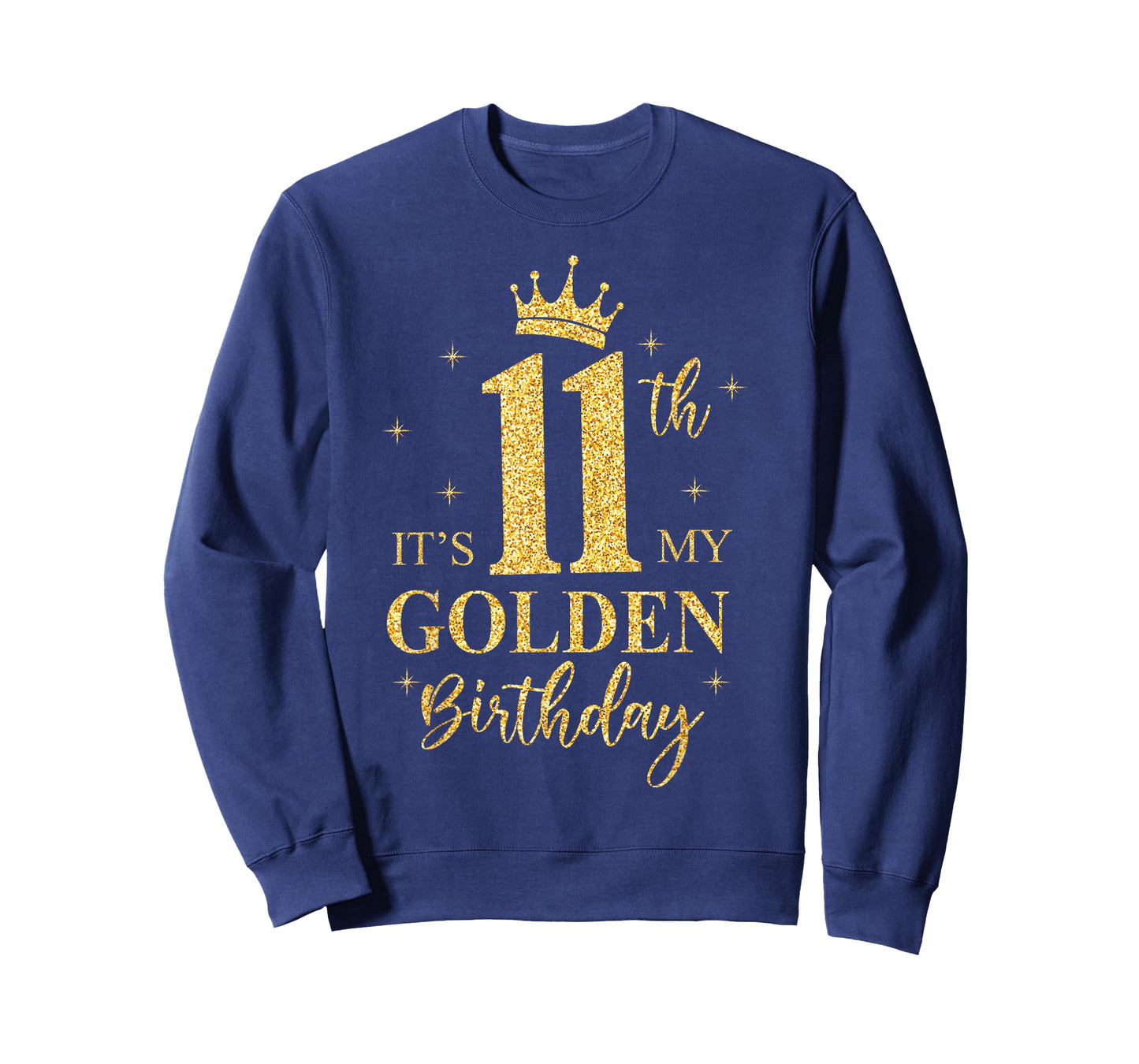 It's My 11th Golden Birthday Girl 11 Year Old Bday Kids T-Shirt