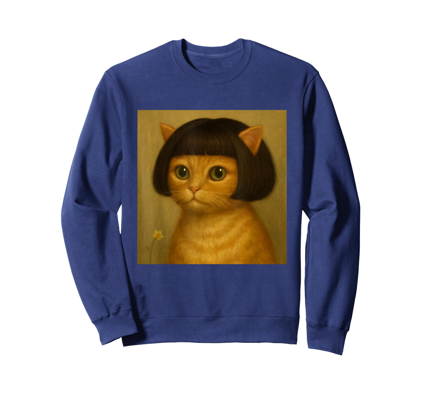 Funny Cat Bob Haircut Viral Meme T-Shirt