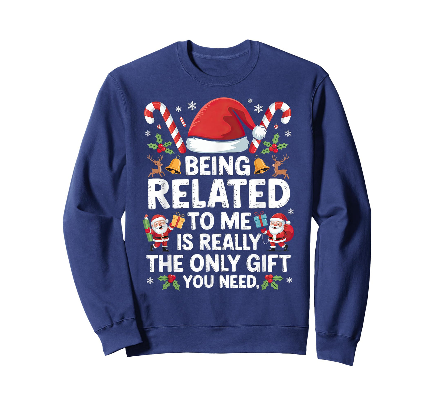 Being Related to Me Christmas Xmas T-Shirt