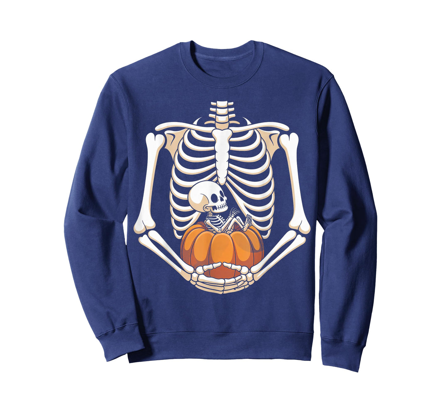 Women Skeleton Pregnancy Announcement Mom Halloween T-Shirt
