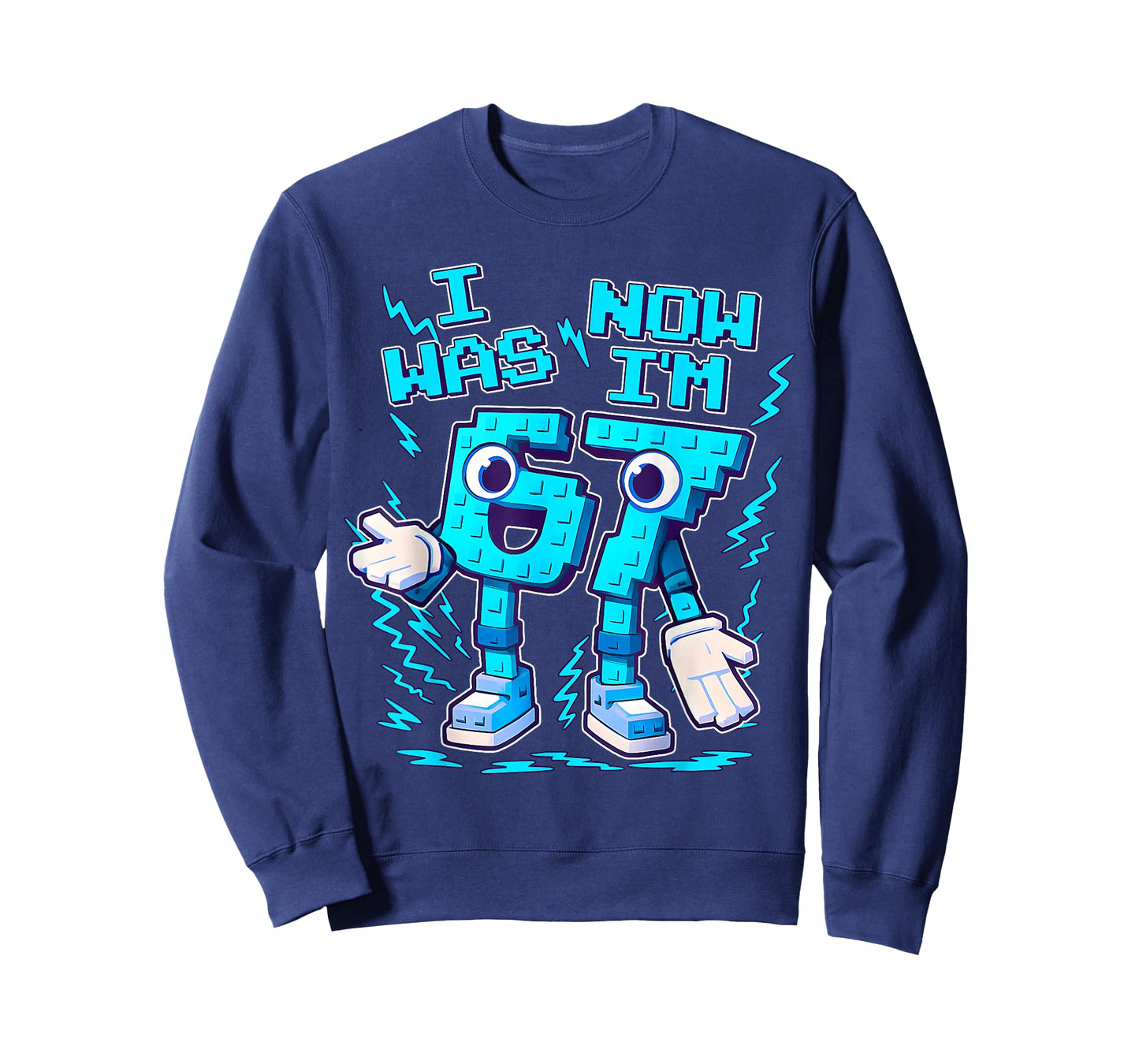I was 6 Now I'm 7 Six Seven 7 Years Old Birthday Brainrot T-Shirt