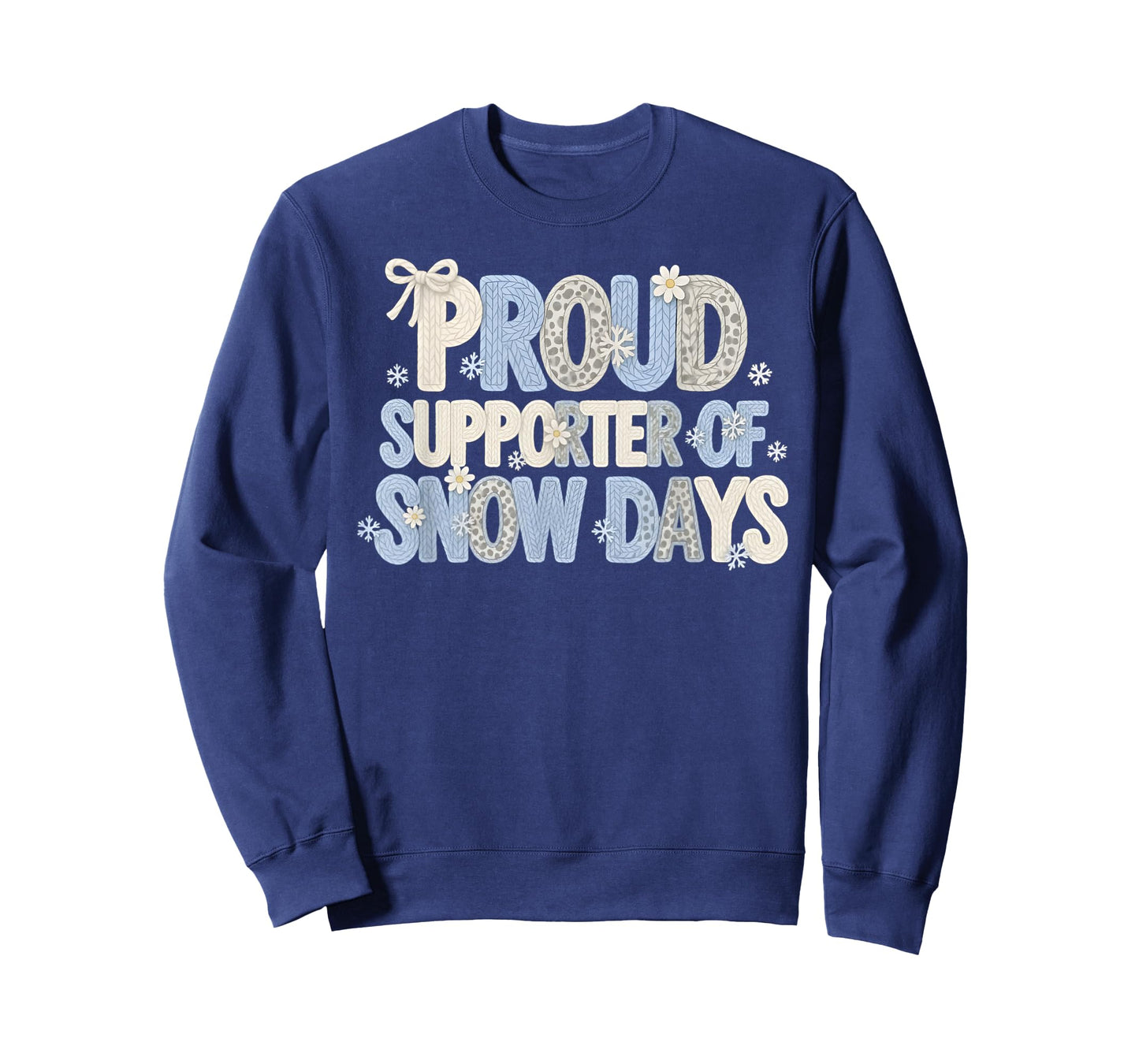 Proud Supporter of Snow Days Funny Teacher Crew T-Shirt