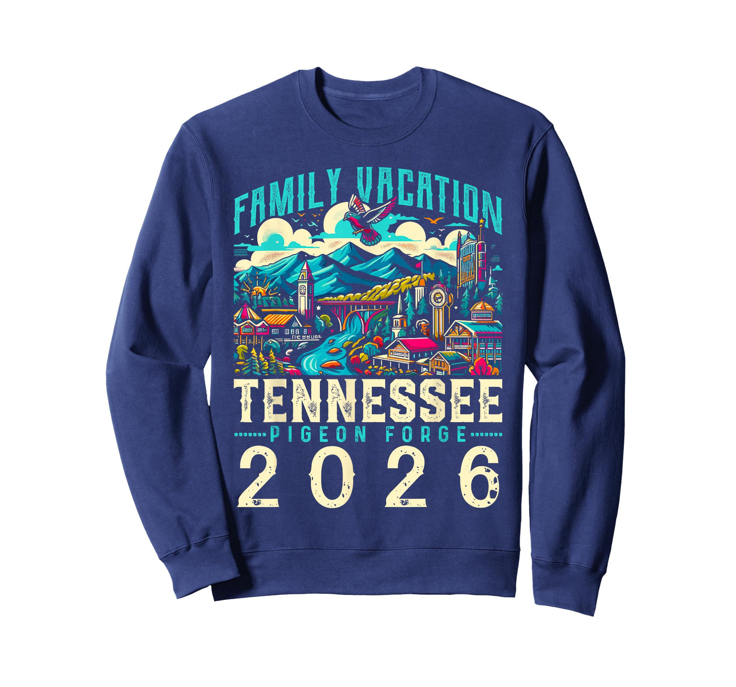 Tennessee Smoky Mountains Family Vacation 2026 Pigeon Forge T-Shirt