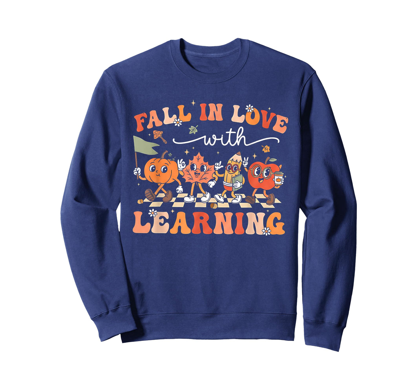 Fall in Love with Learning Autumn Teacher Thanksgiving T-Shirt