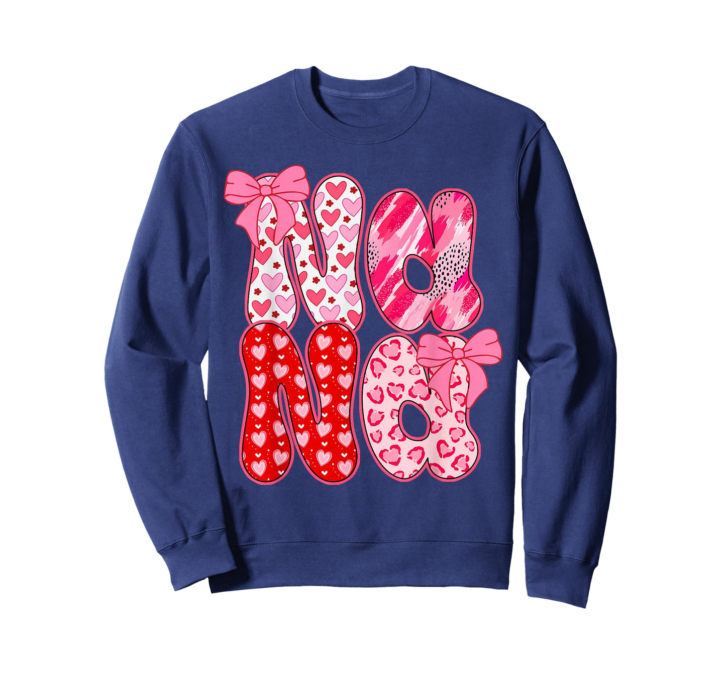 Nana Coquette Bow Leopard Nana Valentine Day Mother's Day T-Shirt