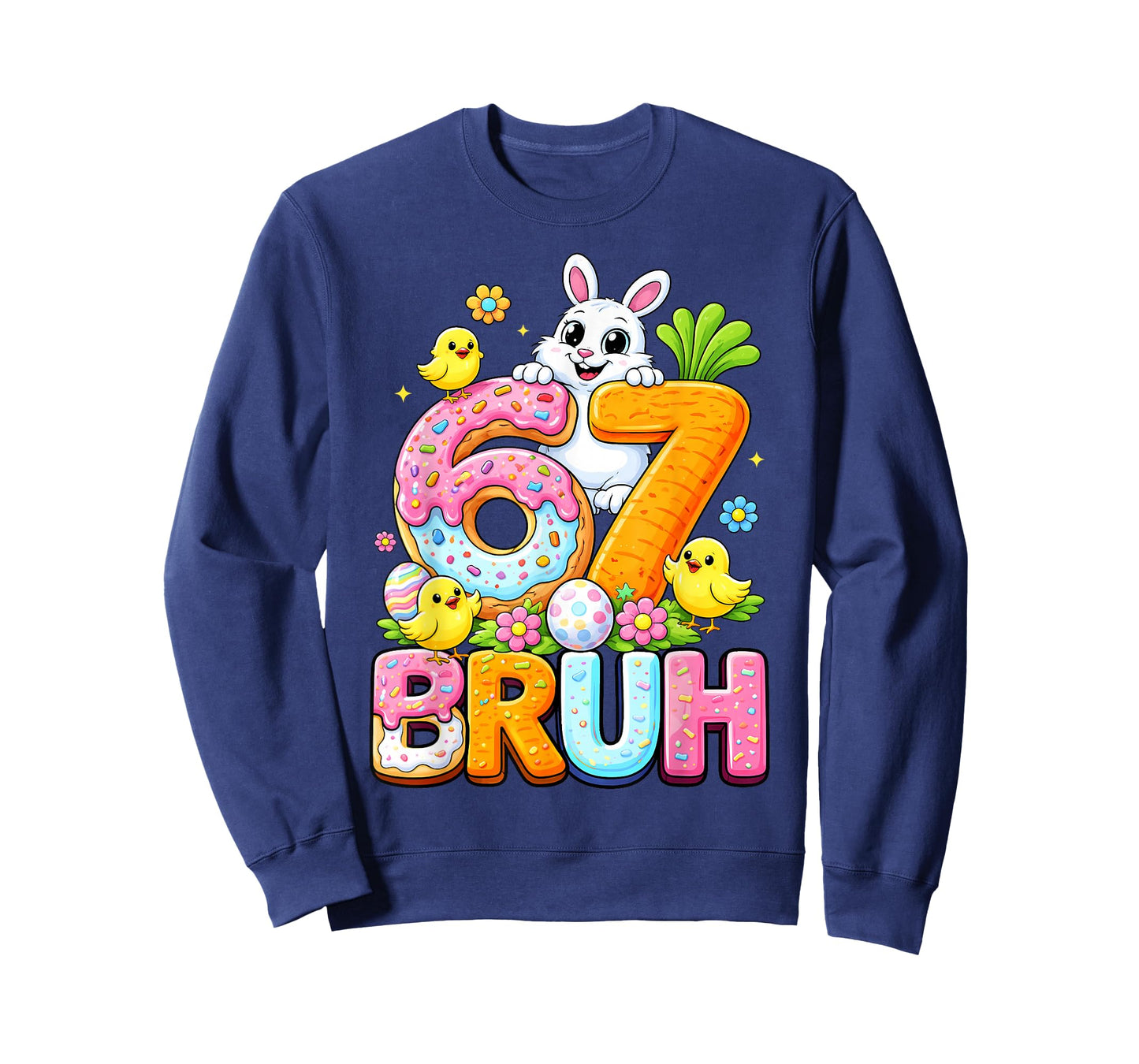 Six Seven Easter Kids Bunny 67 Easter Toddler Teens Boy Girl T-Shirt