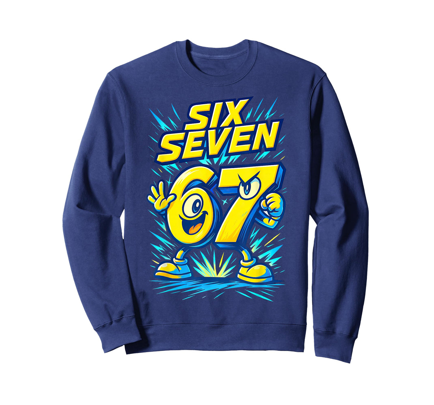 Kids 67 Six Seven Italian Brainrot 6 7 Funny Meme T-Shirt