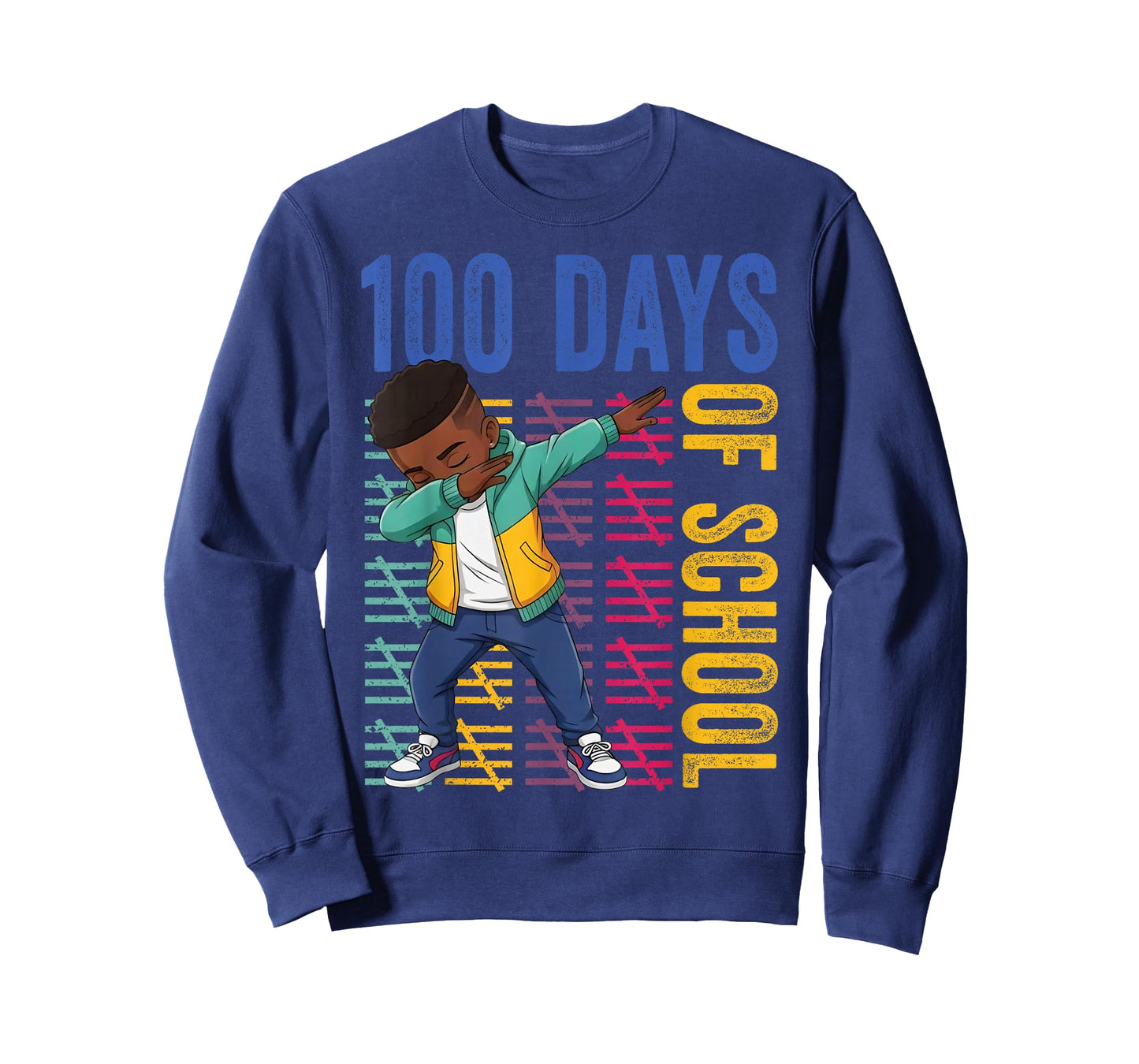 100 Days of School Dabbing Boy Student 100th Day of School T-Shirt