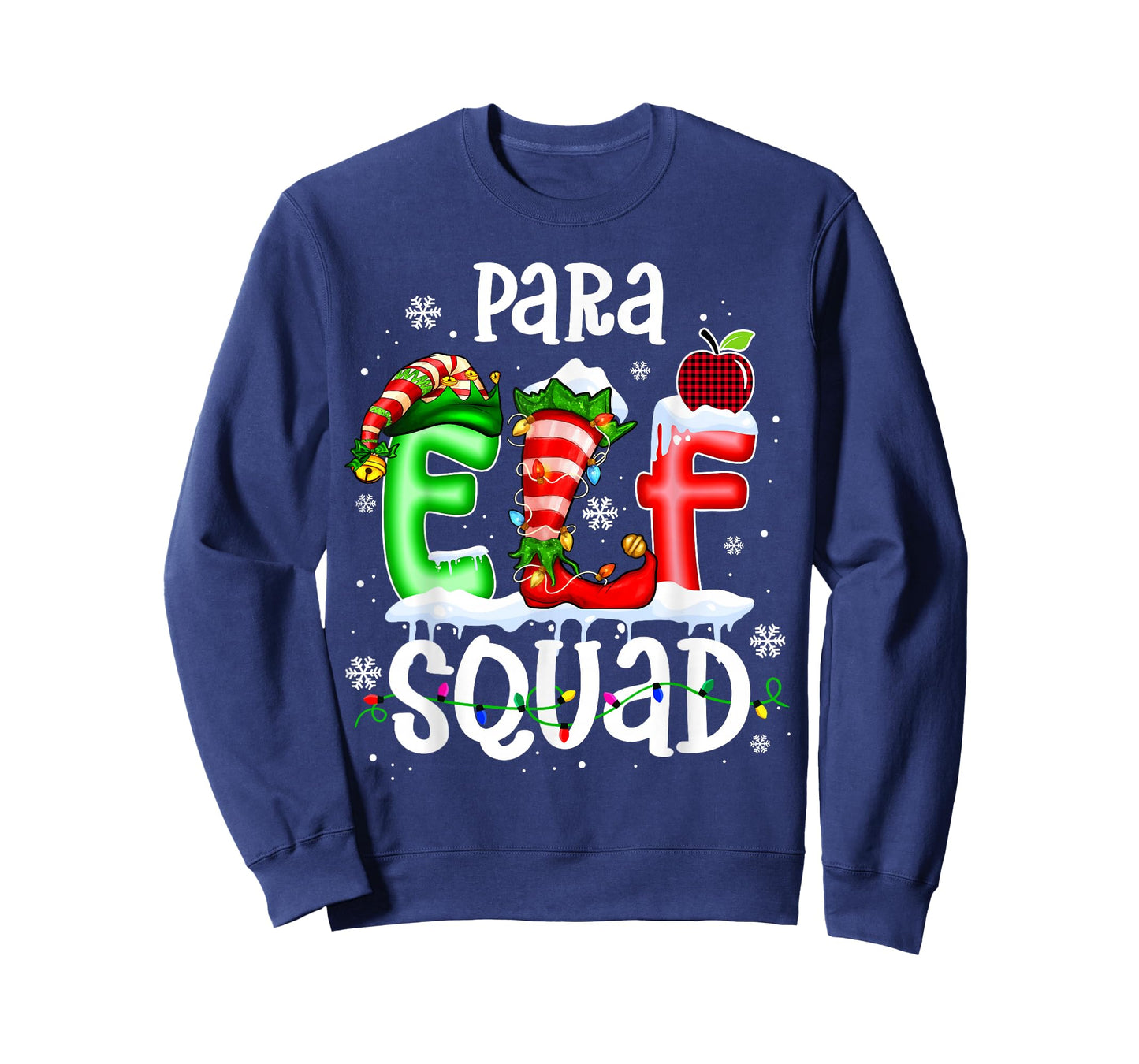 Cute para ELF Squad Funny Christmas ELF Kids Teacher Group T-Shirt