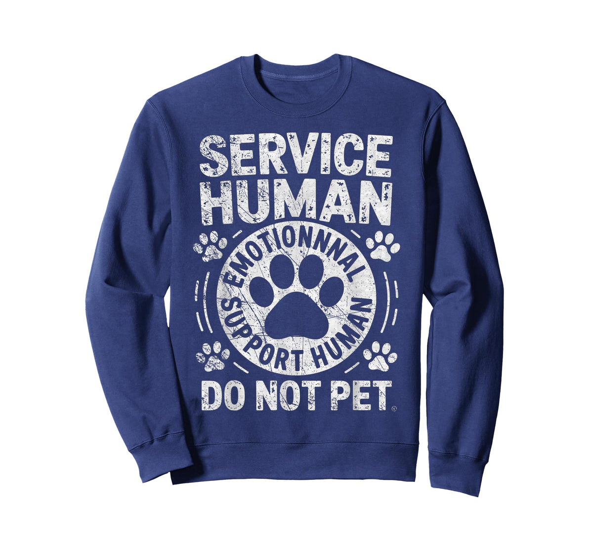 Service Dog Human Do Not Pet Funny Rescue Dog Owner Vintage T-Shirt