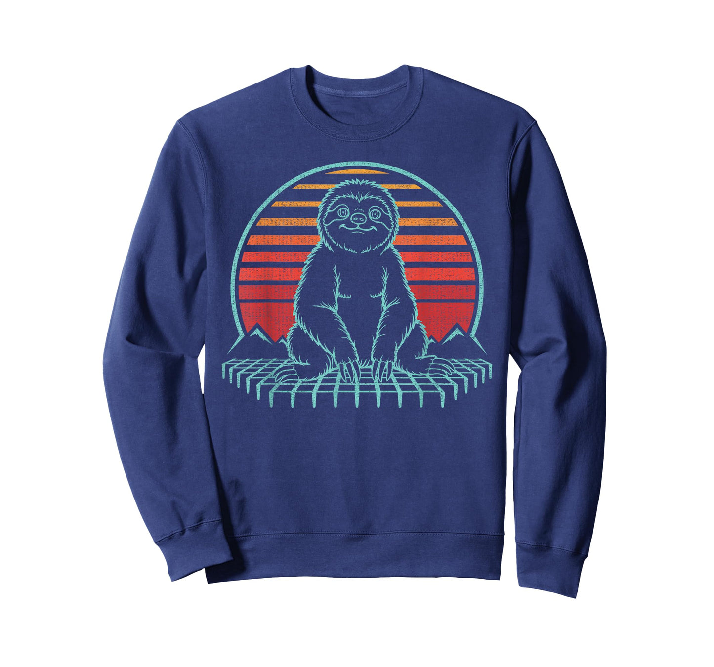 Sloth Lover Animal Retro Vintage 80s T-Shirt
