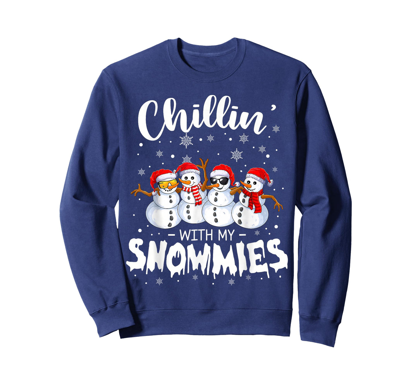 Funny Snowman Christmas Chillin with My Snowmies T-Shirt