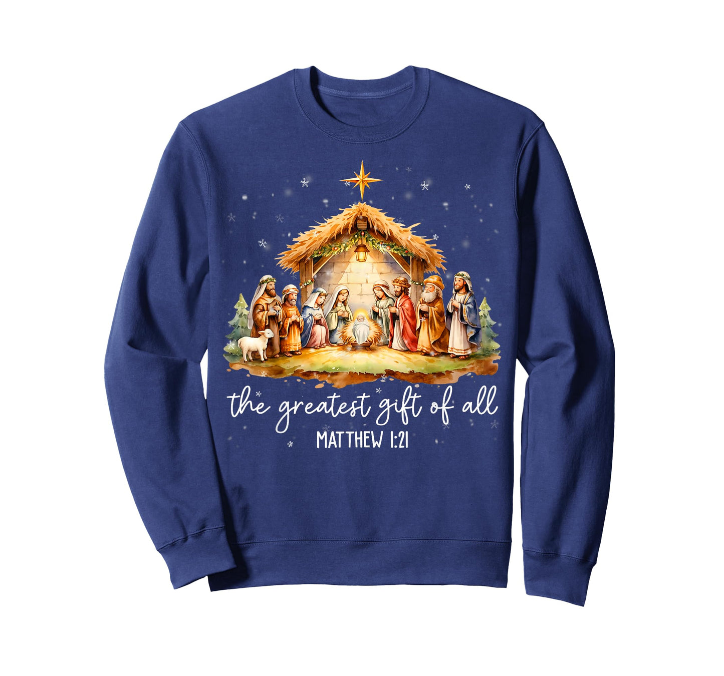 The Greatest Gift for All Christmas Nativity Jesus Christian T-Shirt