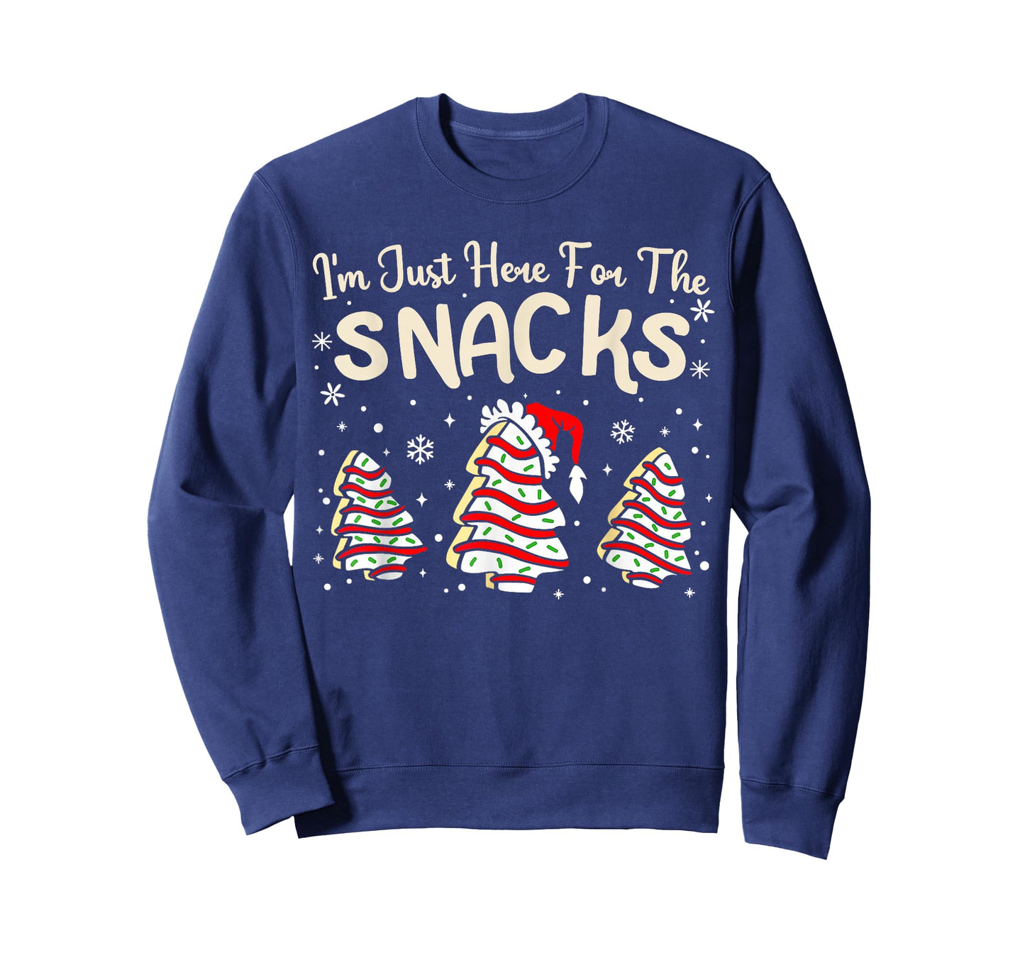 I'm Just Here for The Snacks Christmas Cakes Debbie Becky T-Shirt