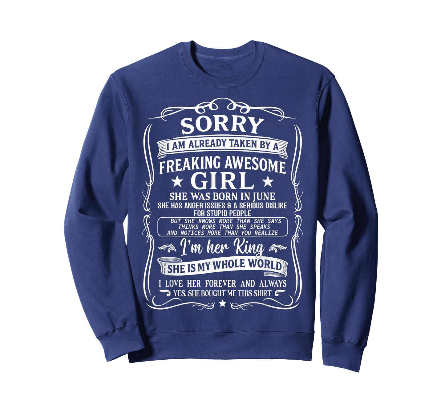 I'm Already Taken by Freaking Awesome Girl Born in June T-Shirt
