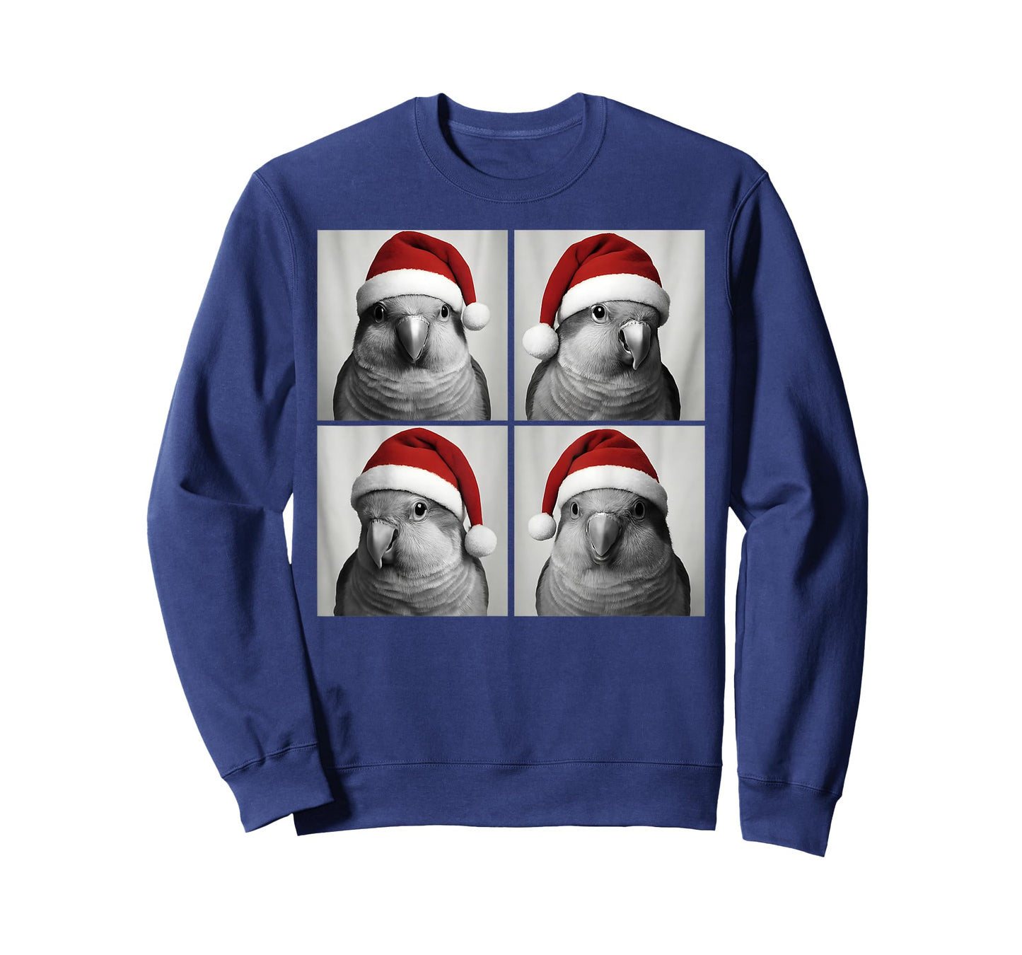 Funny Christmas Quaker Parrot Santa Photo Booth T-Shirt