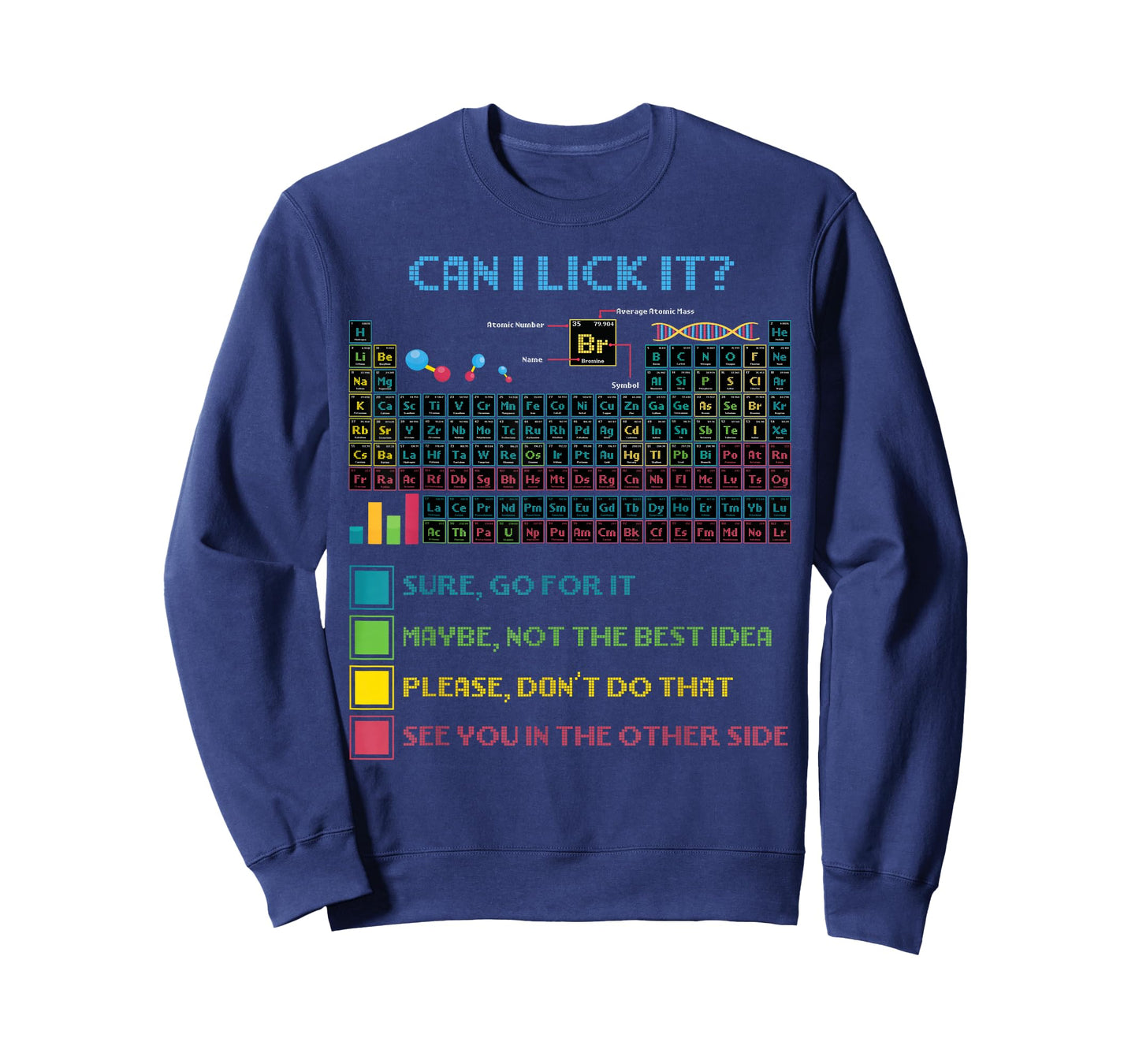 Funny Periodic Table Science Can I Lick It Chemistry Teacher T-Shirt