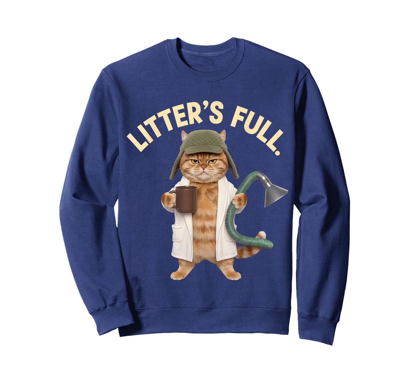Litter’s Full Funny Cat Parody Christmas Humor Quote T-Shirt