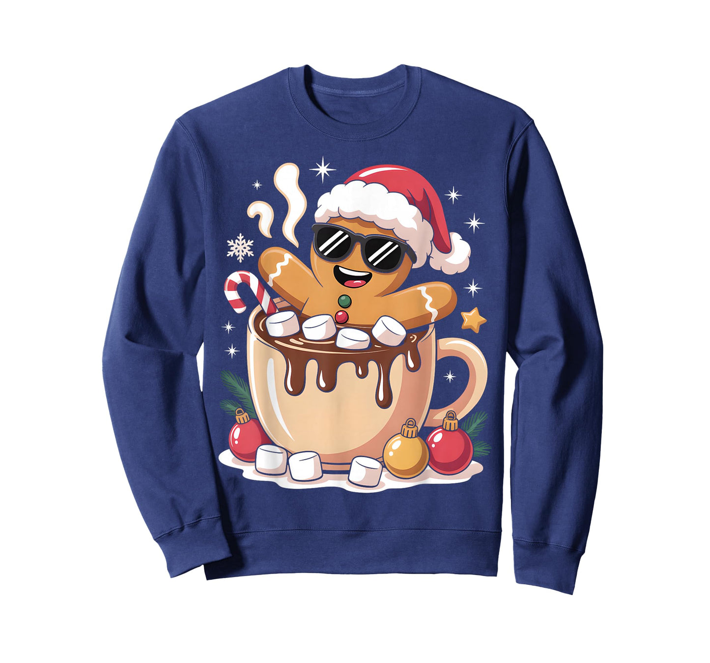 Gingerbreadman Christmas Cocoa Gingerbread Men Women Teens T-Shirt