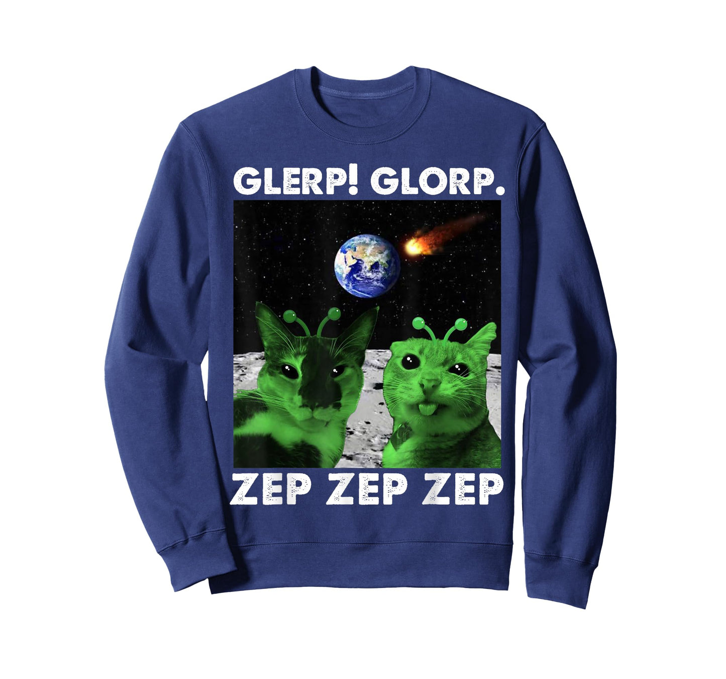 Gnarp Cat Silly Alien Cat Meme Brainrot Meme Funny Silly Cat T-Shirt