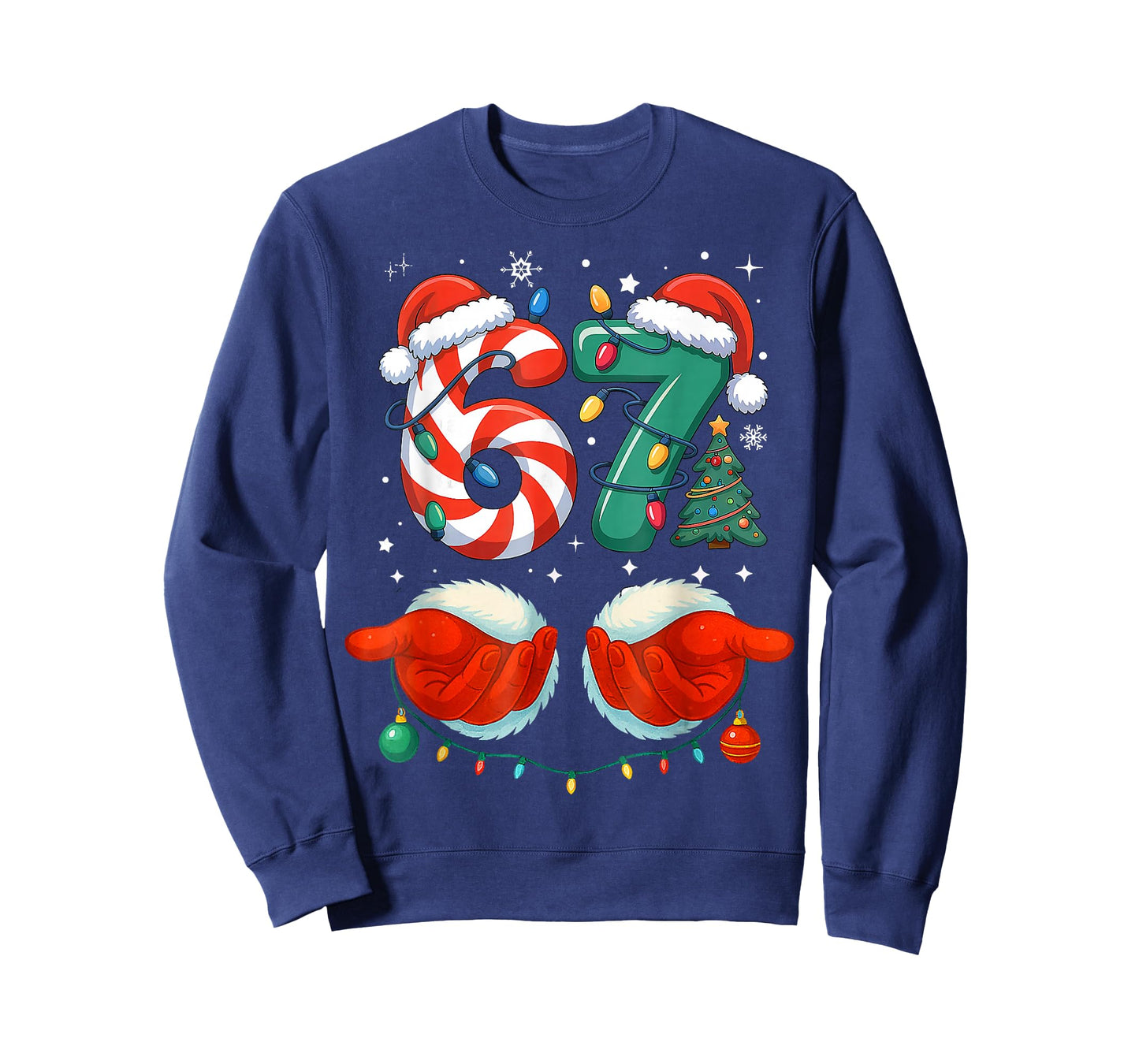 Six Seven 6 7 67 Christmas Funny T-Shirt