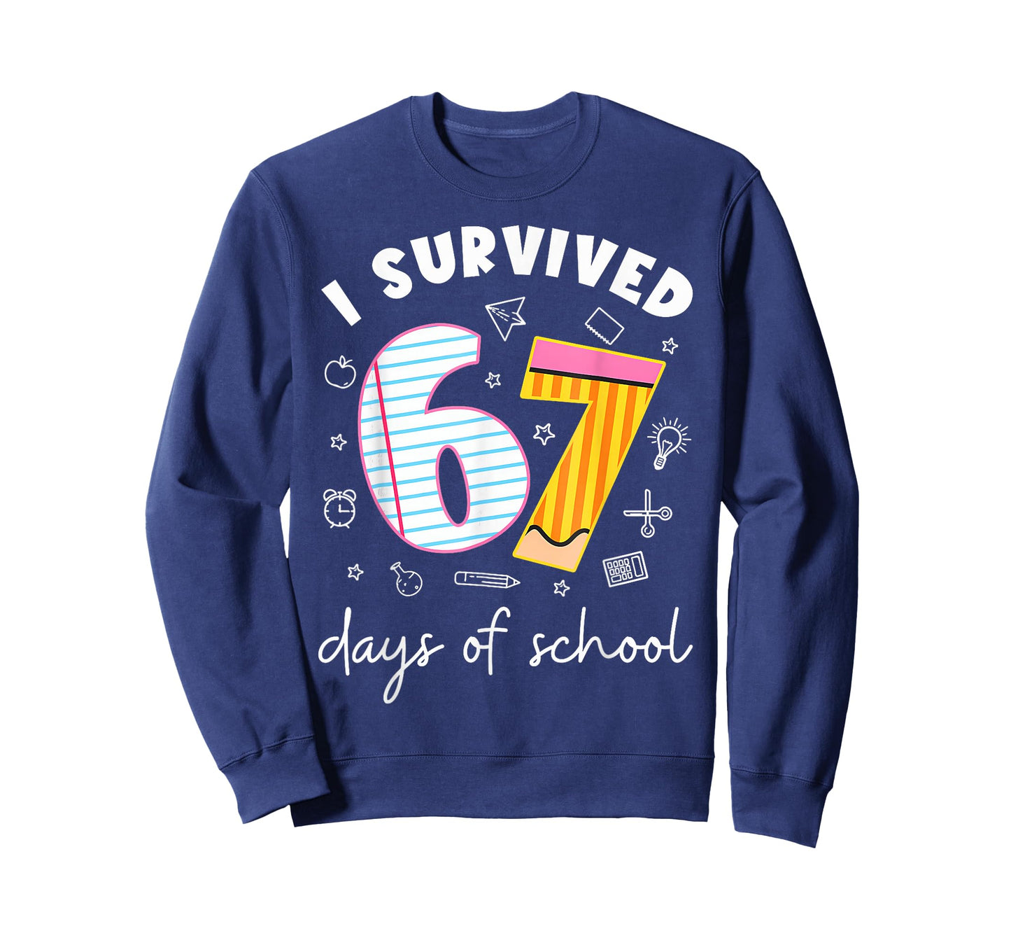 I Survived 67 Days of School Funny Meme Teacher Student T-Shirt