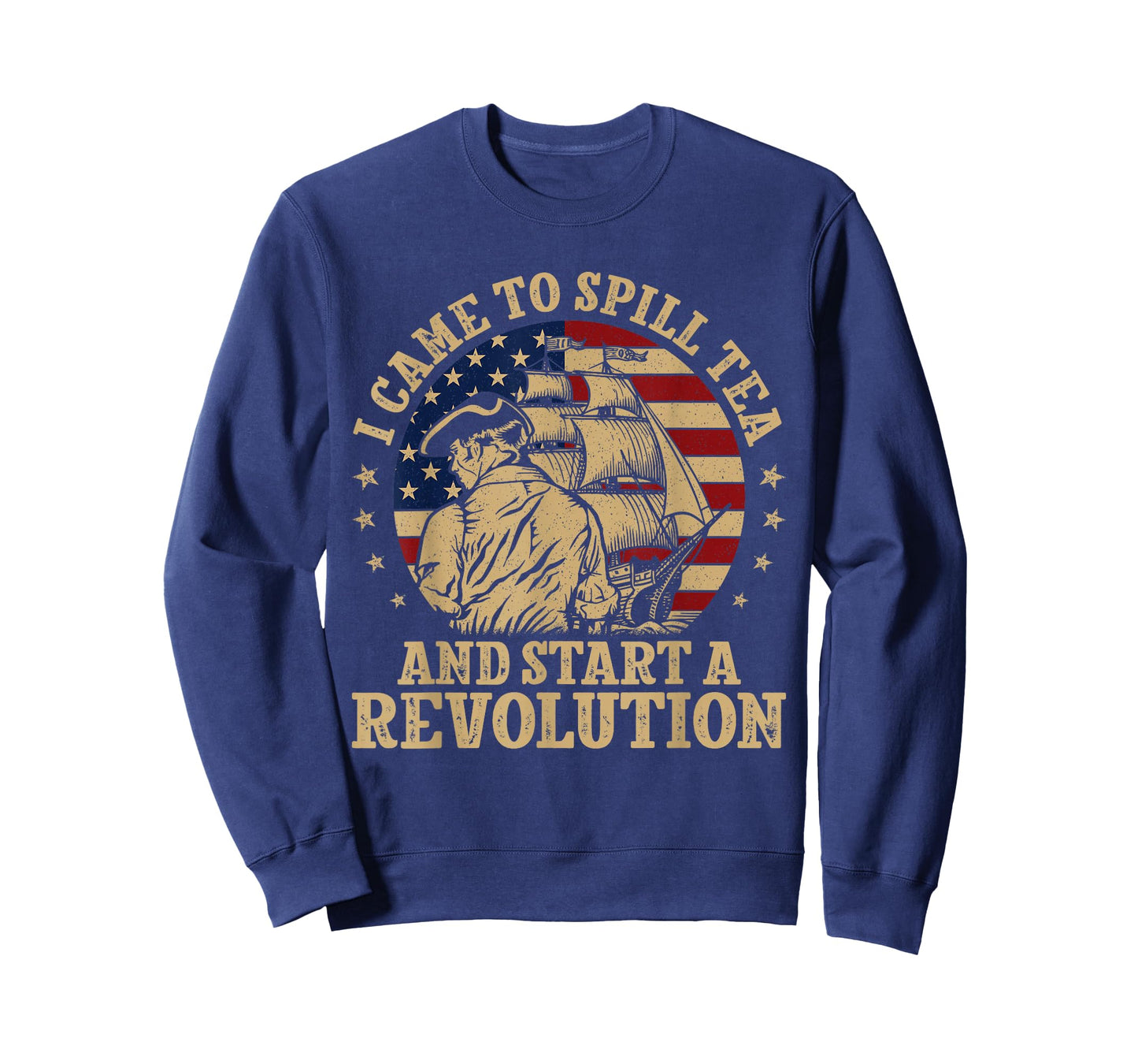 Funny Tea Party Historian American Flag US History Boston T-Shirt