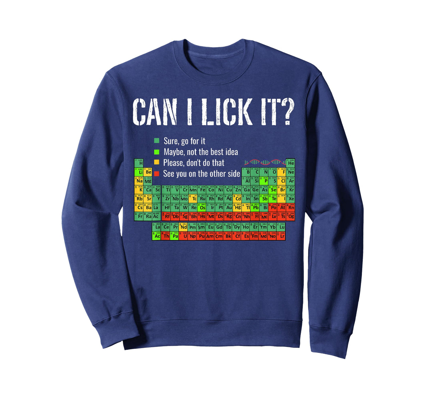 Can I Lick It? Periodic Table Happy 100 Days of School Funny T-Shirt