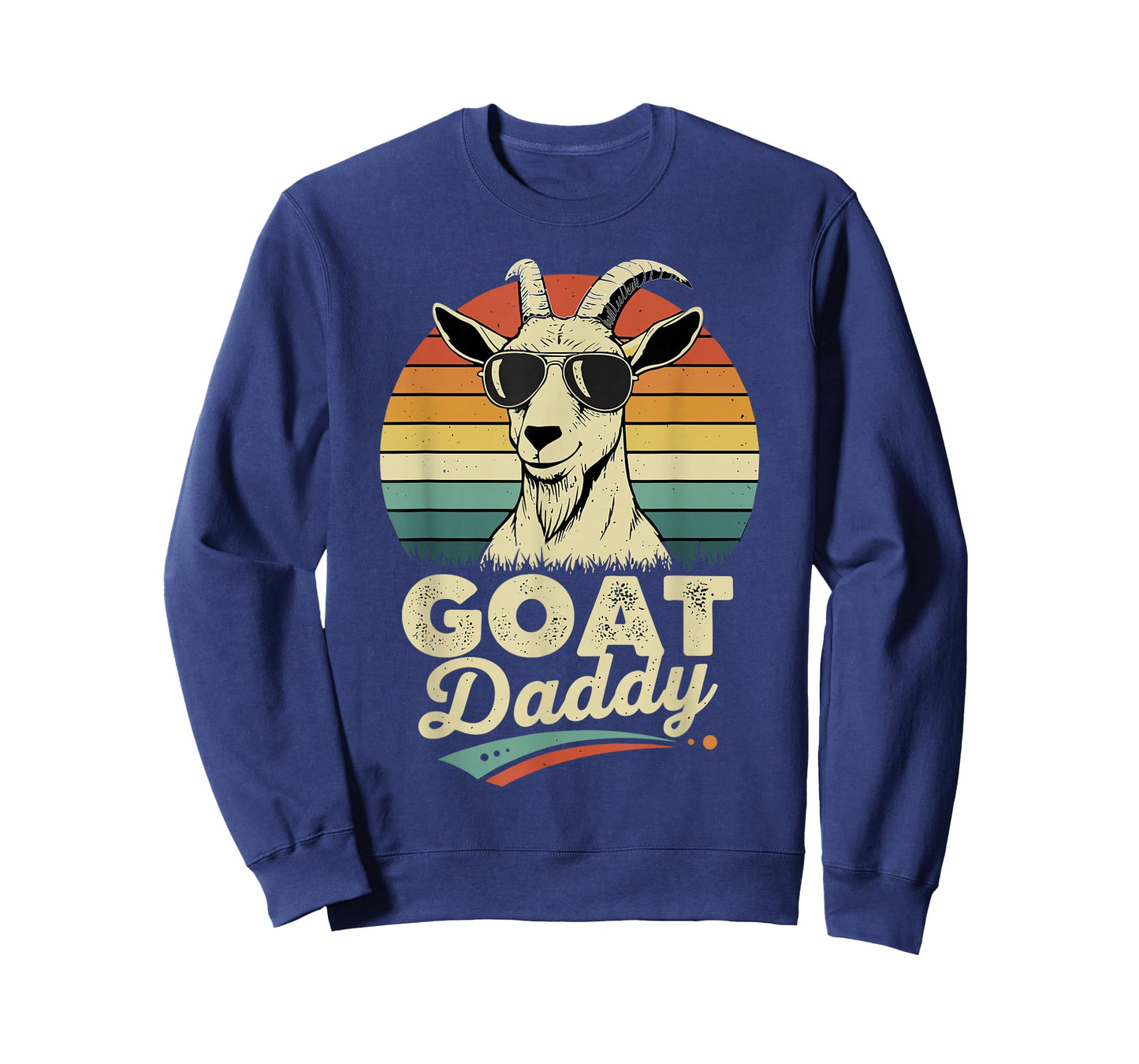 Goat Daddy Shirt Vintage Retro Goats Lover Men T-Shirt