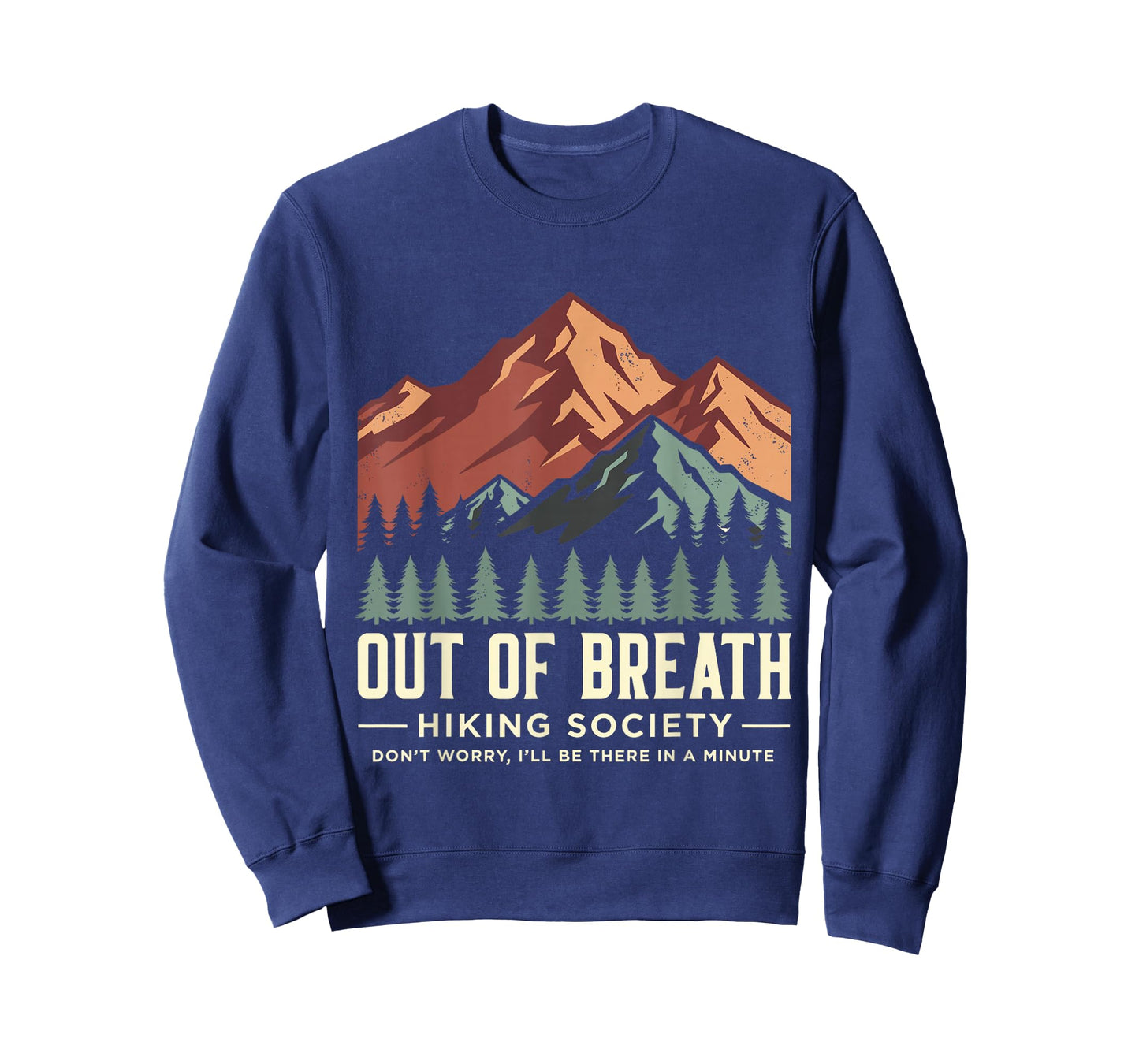 Out of Breath Hiking Society Funny Camping Hiking T-Shirt