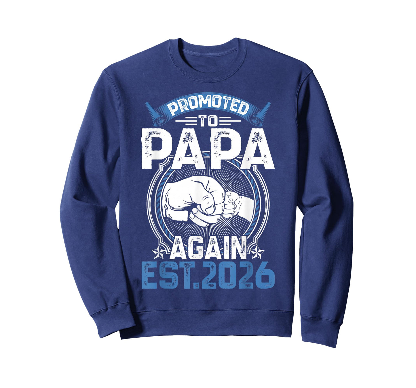 Retro Promoted to Papa 2026 Again Soon to Be Papa Father T-Shirt
