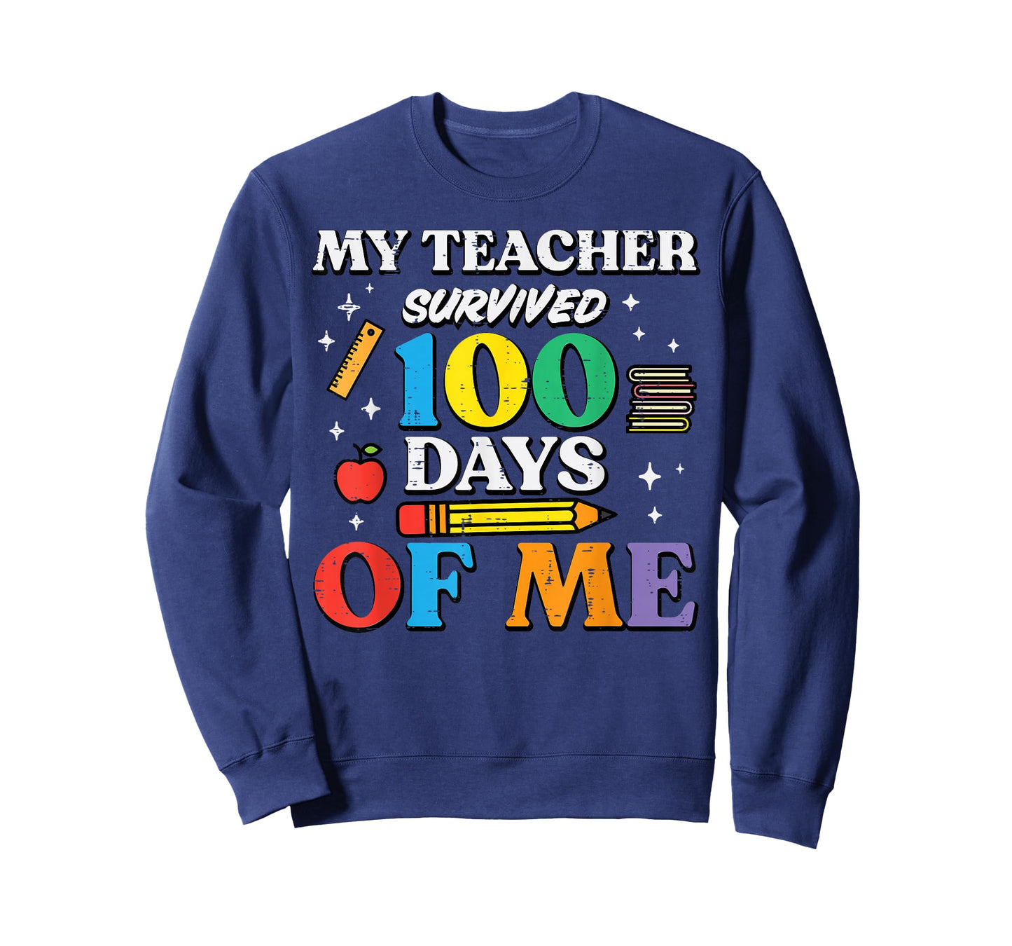 My Teacher Survived 100 Days of School of Me 100th Day Kids T-Shirt