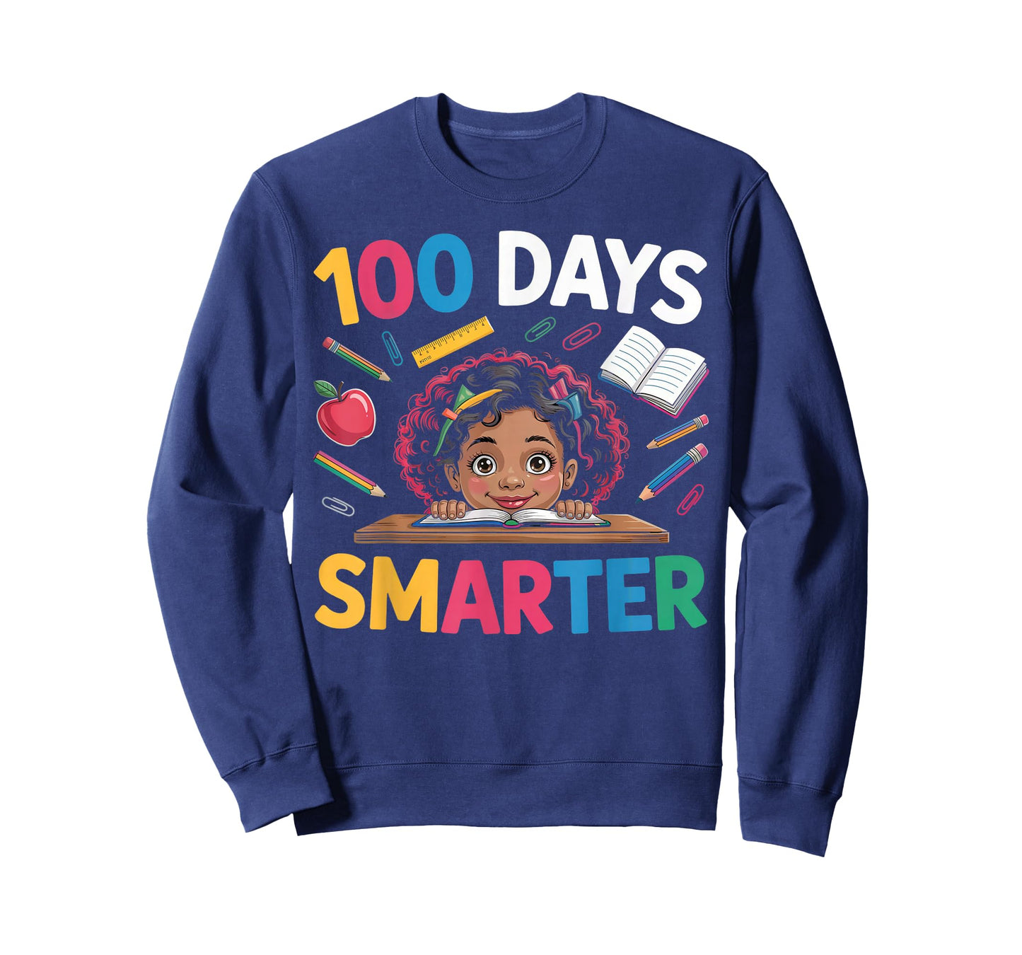 100 Day Smarter Teacher Student Happy 100 Days of School T-Shirt