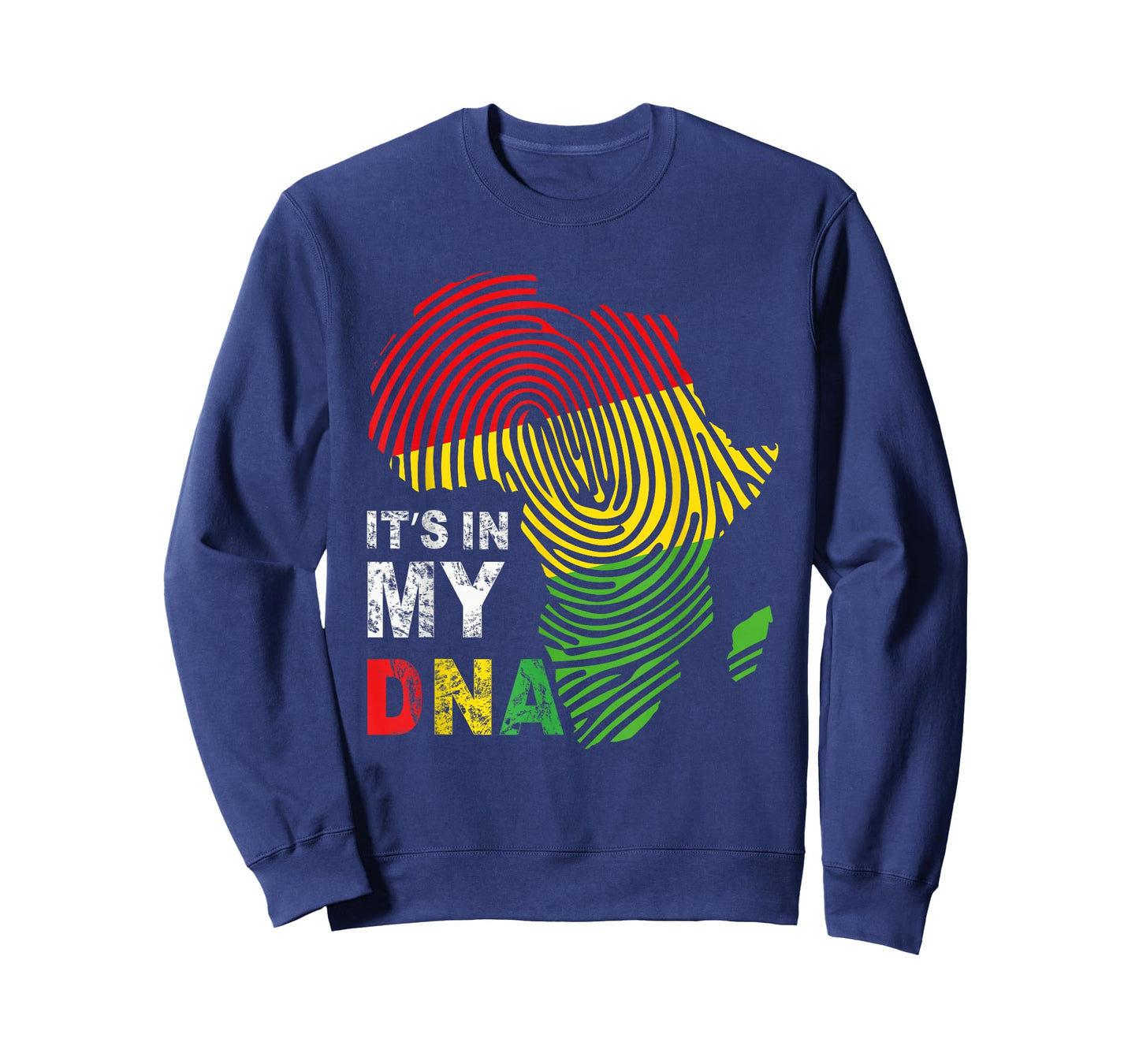 It's in My DNA Pan African Fingerprint Black History Month T-Shirt