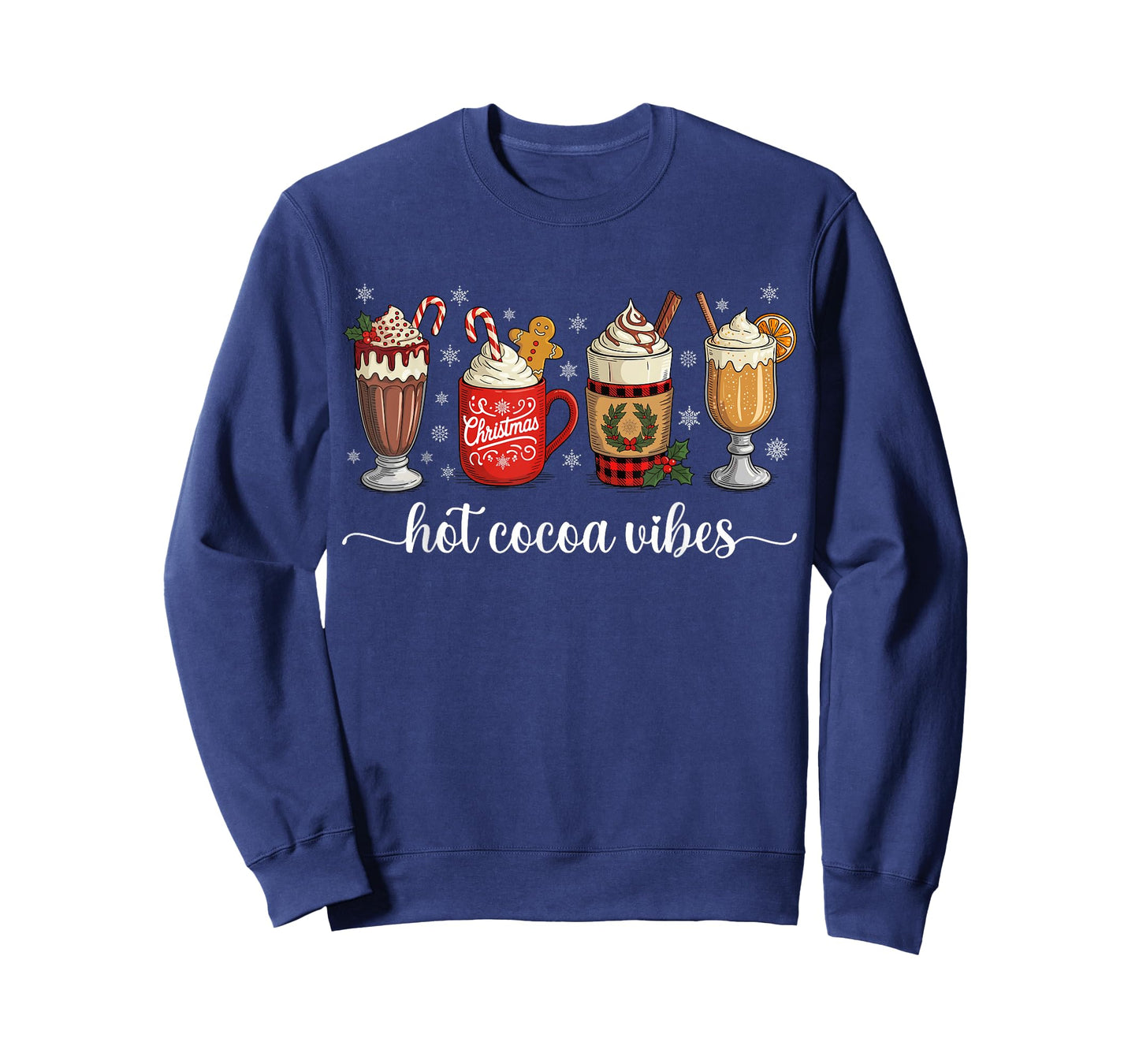 Hot Cocoa Vibes Cute Hot Chocolate Cozy Festive Christmas T-Shirt